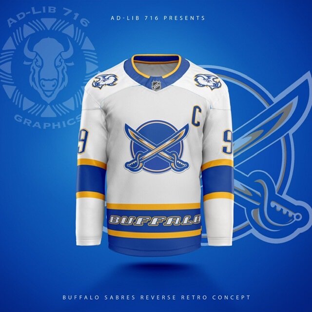 A Deeper Look into the Adidas Reverse Retro Jersey: Buffalo Sabres  #BuffaloSabres #ReverseRetro